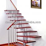 Modern Simple Steel Wooden Staircase S-R-007