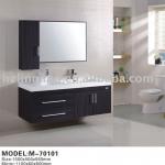 modern style solid wood bathroom vanity with mirror cabinet,basin and faucet 70101