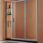 modern transparent toughened glass shower door YB-012