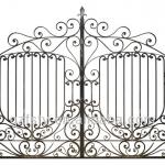 Modern Wrought Iron Main Gates Designs/Models for Villa FSM-911