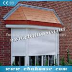 Motorized aluminum roller shutters window burglar proof designs shutters window EBA-RS