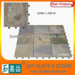 Natural anti skid slate interlocking tile floor JDIM-1-JS014