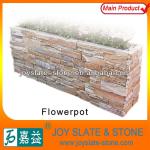 natural ledgestone garden western style flowerpots CSP-FP