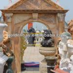 Natural marble arch door AW-34