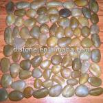 Natural polished yellow pebble stone