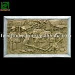 Natural Stone Relief Carving Decoration HT-A-FD044(stone relief carving)