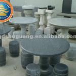 Nature black granite stone garden products table and bench SG-D24