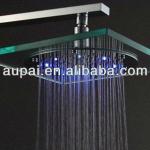 New!!8 Inch glass led color changing shower head (L-1003) L-1003