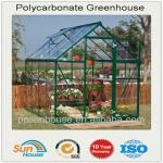 New! aluminum frame Polycarbonate garden greenhouse 2013 PCGH