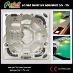 New arriveal Amber outdoor spa hottub with LED light jets Amber hottub