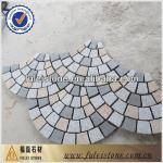 New design fan-shaped granite mesh paving stone Granite