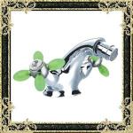 new design green double handle water mixer tap bidet faucet 3063A