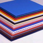 new style colorful Twin Wall Polypropylene Sheet corrugated PP hollow plastic sheet(YF2001) YF2001