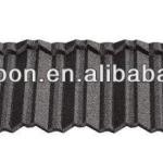 Nigeria popular modern classical stone coated steel roofing tile made in china factory rainbow