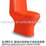 one piece colorful siphonic toilet A-893-2/3/4/5