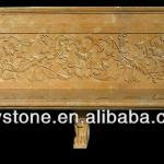 Outdoor Hand Carved Stone Garden Bench CHY-LS072 CHY-LS072