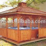 outdoor hot tub wooden gazebo GAZEBO-ATS05