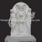 Outdoor Marble Stone Wall Fountain with relief HT-A-PQ087