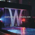 outdoor or indoor colorful multimedia digital water curtain fountain SEA-water curtain-A