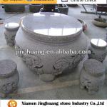 outdoor round stone garden table and benches JHS garden stone tables and benches