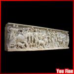 Outdoor stone relief wall sculpture YFLMR-3