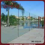 outdoor tempered glass panel glass fence/wall prices DMS-B28100 glass fence