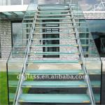 Outdoor tempered glass stair H-1