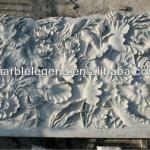 PFM Natural stone relief flower carving PFM-Stone relief-003