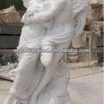 PFM white love angel marble sculptures PFM-Love Angel statue-004