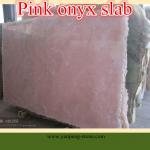 Pink onyx slab YP0159