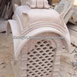 Pink Sandstone Carved Beautiful Lamp DSA-LAMP-423