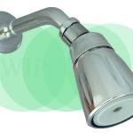 Plastic Chrome Shower Rose Set B02-S