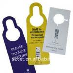 plastic door hanger sign with tailor-made can be any for your design OET-SIGN