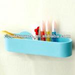 Plastic Long shape bathroom organizer with suction cup RS29B198