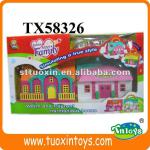 Plastic miniature beautiful house model TX58326