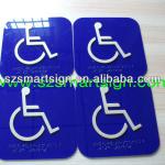 plexiglass braille disable sign SM-003