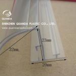 PMMA Price tag labels transparent acrylic extrusion profiles Quanda