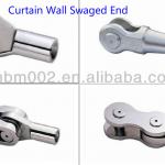 Point-Fixed Curtain Wall swaged end