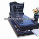 Poland Style Black Granite Tombstone Design DH-K0020 DH-K0020