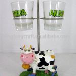 Polyresin Cow Cup Holder Decoration Craft mingfeng