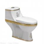 Popular bathroom one piece decoration toilet A368-2 A368B