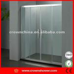 Popular design bath screen sliding doors frosted glass TS-03