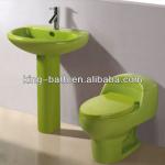 porcelain closet in bathroom,wc bathroom ceramic toilet with cistern SA-010 Green