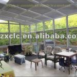 Prefabricated laminated safety glass sunroom wzx-sr-003