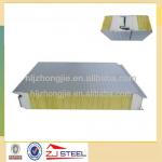 PU edge color coated glass wool sandwich panel V-1000