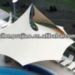 pvc tensile structure membrane(PVDF both sides lacquered) 50905W2