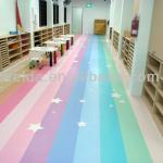 PVC vinyl flooring roll/kindergarten/unique vinyl flooring Shining Star