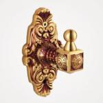 Quality Bathroom Brass Finish Single Robe Hook Baroque Robe Hook