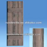 RD- PU faux wood exterior decorative Shutters RD-103W