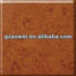 Red Artificial Quartz Stone Engineered Stone New Color OWS018